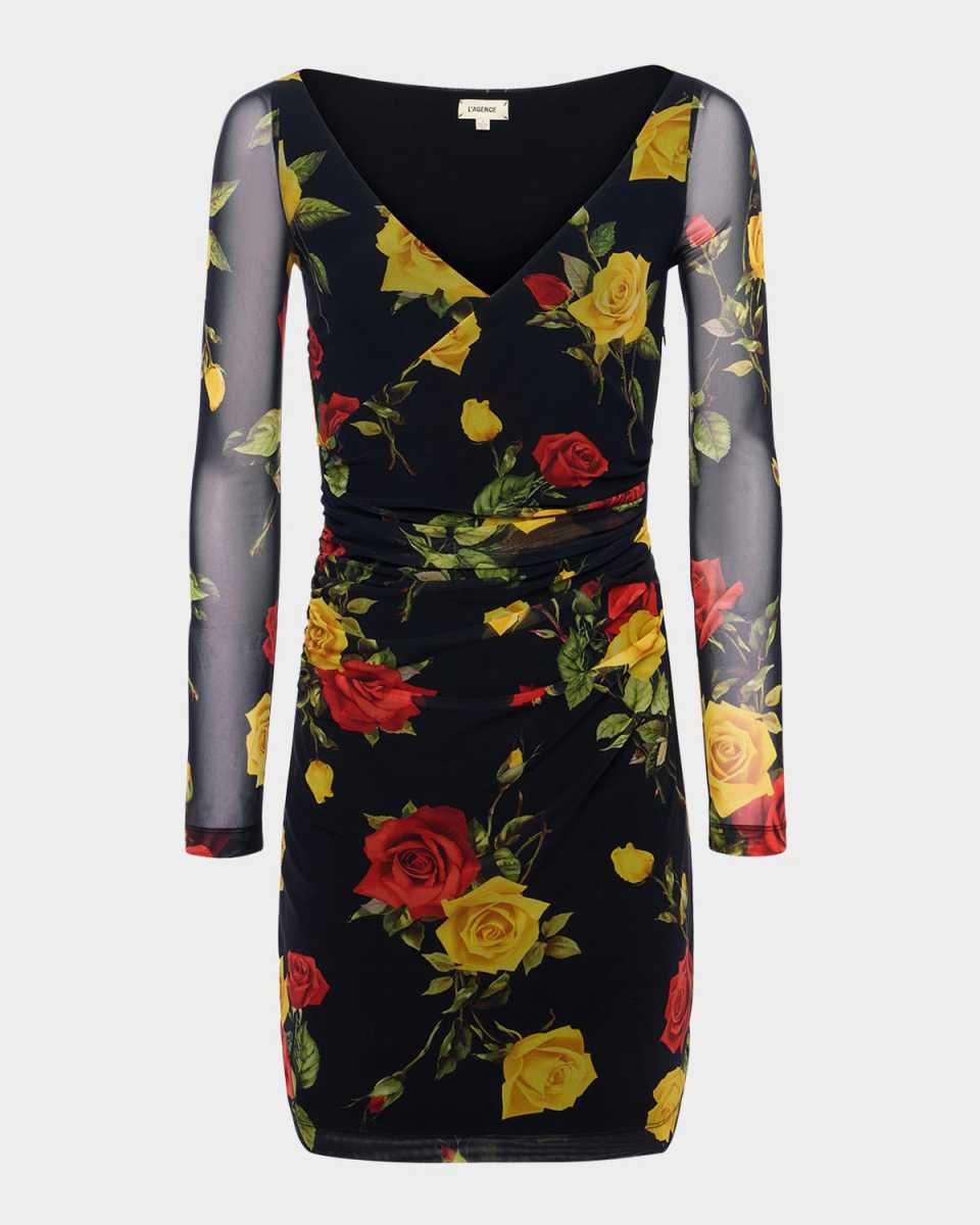 Reiner Cross-Front Mini Dress